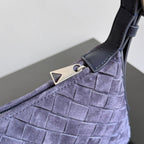 BV Traveler Phone Pouch Purple Intrecciato Suede