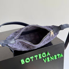 BV Traveler Phone Pouch Purple Intrecciato Suede