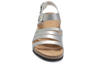 Birkenstock Salinas Sandal Silver Textured