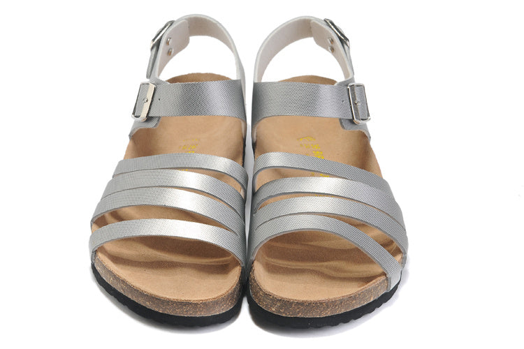 Birkenstock Salinas Sandal Silver Textured
