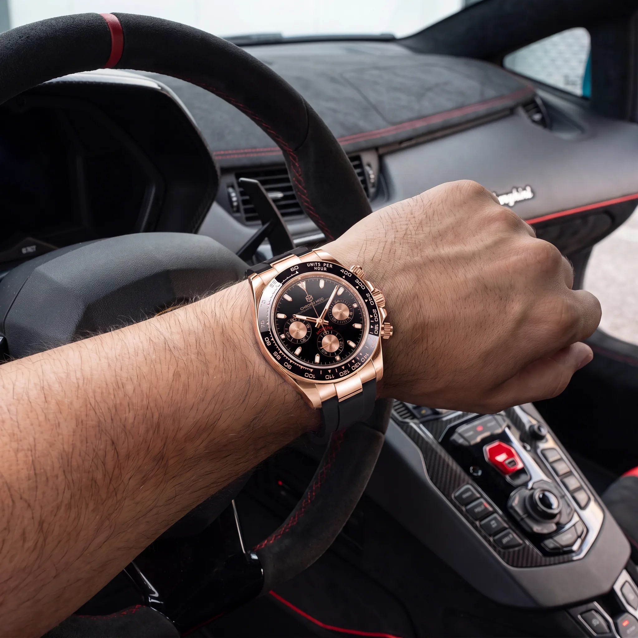 Modena – Rose Gold  Black