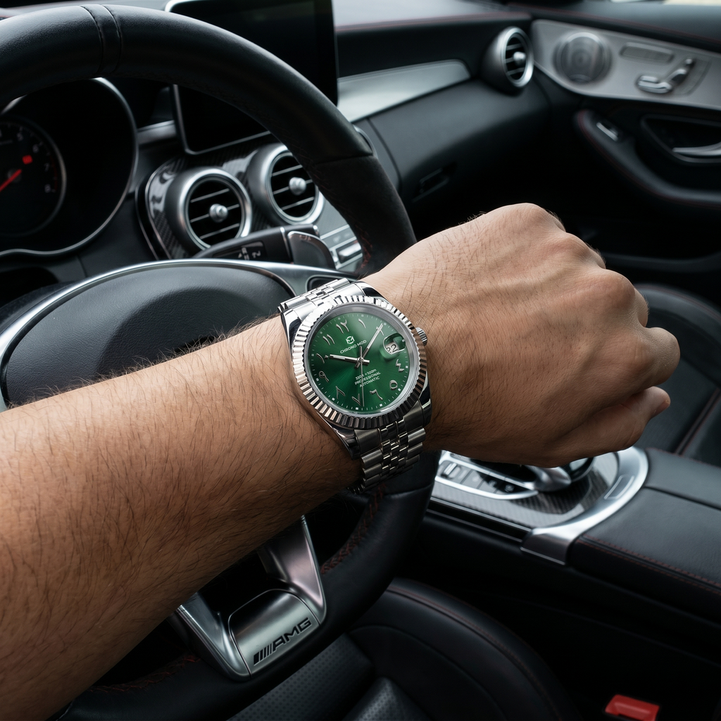 Classic Date – Green Arabic Dial Professional