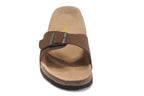 Birkenstock Madrid Slide Sandal Brown Suede