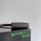 BV Traveler Phone Pouch Coffee Intrecciato Calfskin
