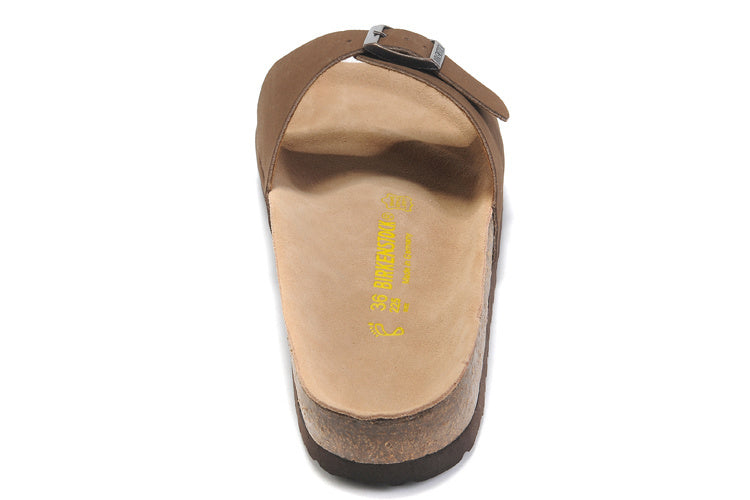 Birkenstock Madrid Slide Sandal Brown Suede