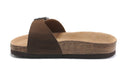 Birkenstock Madrid Slide Sandal Brown Suede