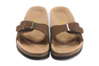 Birkenstock Madrid Slide Sandal Brown Suede