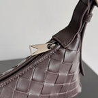 BV Traveler Phone Pouch Coffee Intrecciato Calfskin