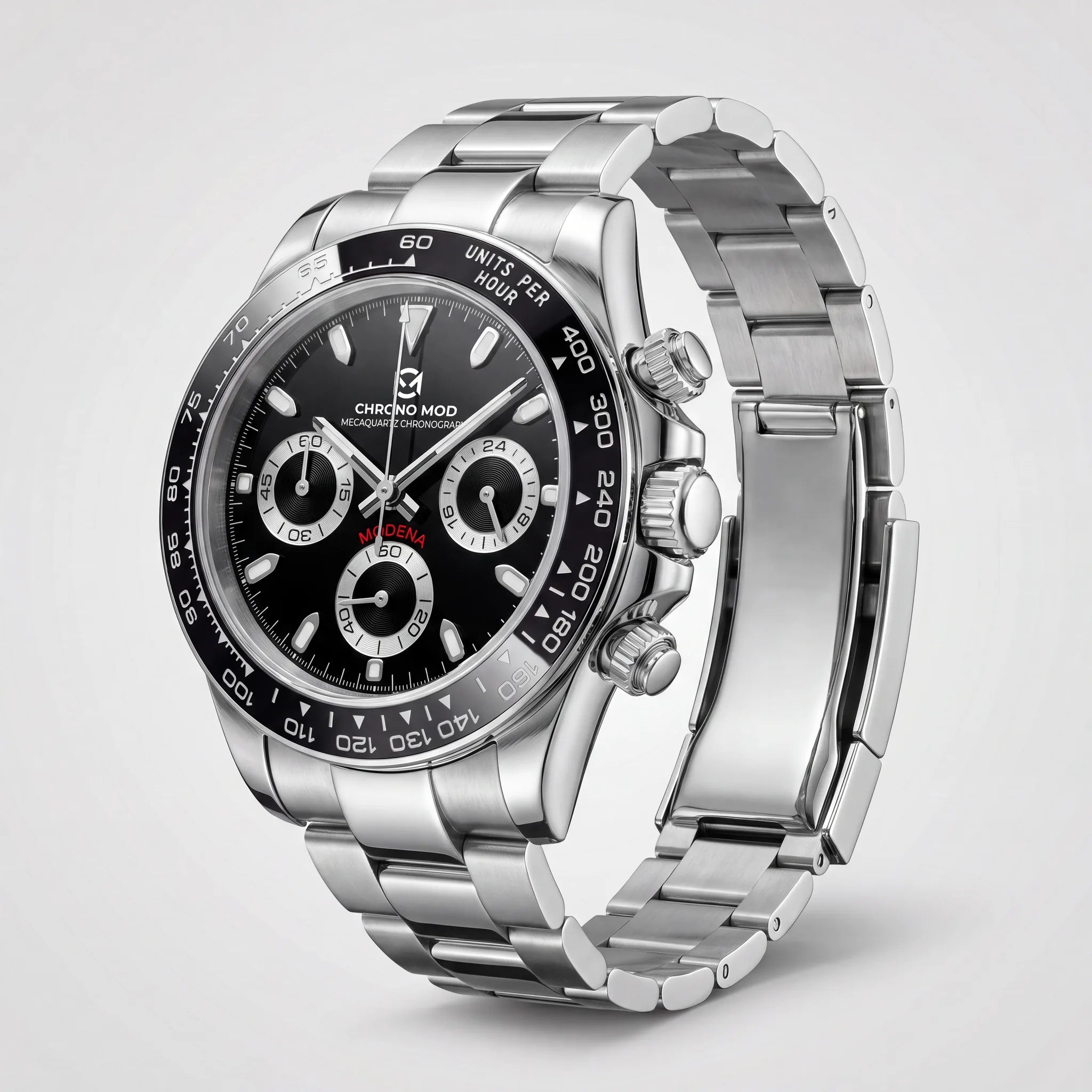 Modena – Black Chronograph