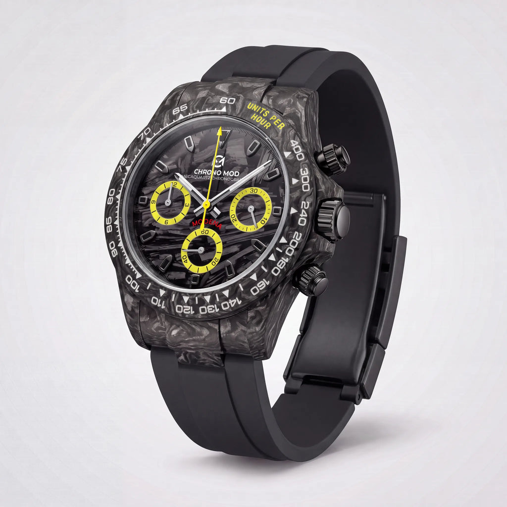 Modena – Carbon Yellow Chronograph
