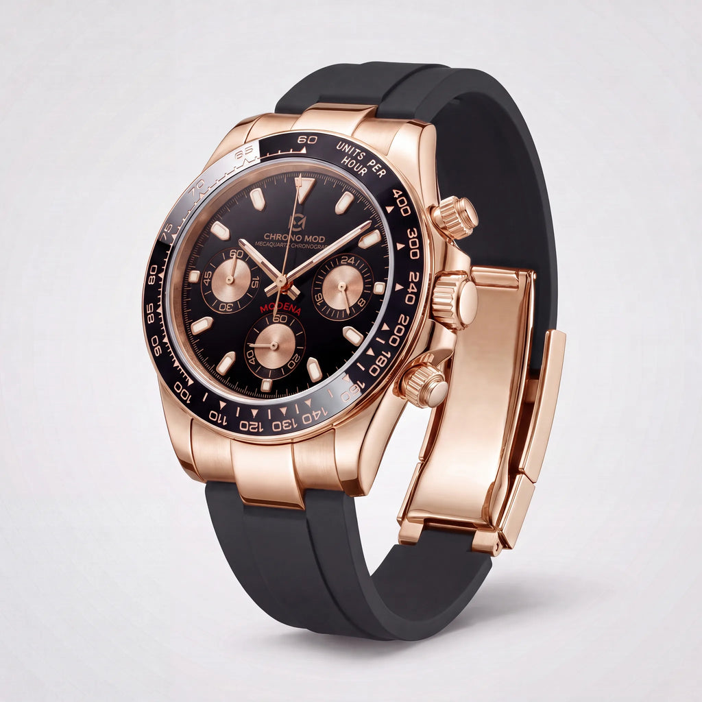 Modena – Rose Gold  Black