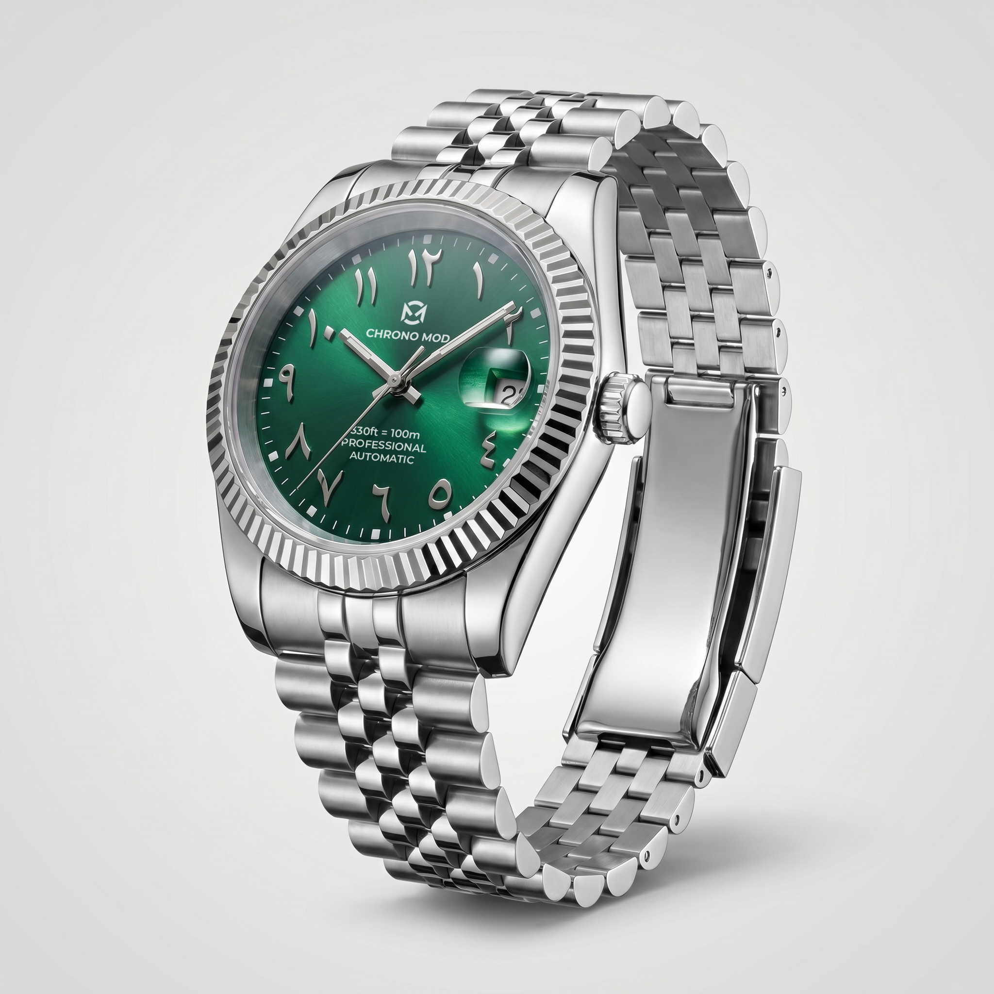 Classic Date – Green Arabic Dial Professional