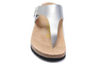 Birkenstock Gizeh Thong Sandal Silver Metallic / Textured