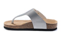 Birkenstock Gizeh Thong Sandal Silver Metallic / Textured