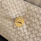 Bottega Veneta 2026 Madison Intrecciato Bag 27cm Beige Leather