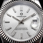 Classic Date – White Sunburst Dial