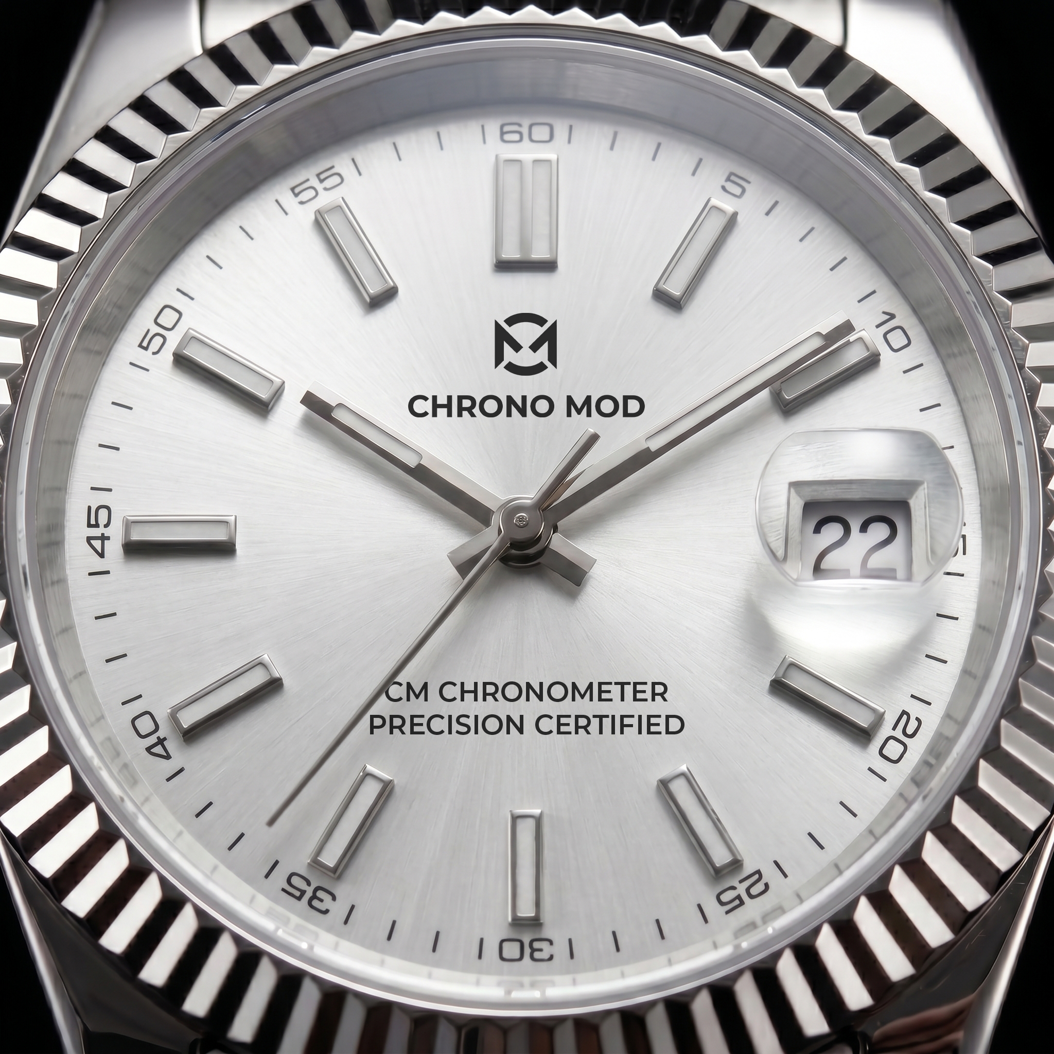 Classic Date – White Sunburst Dial