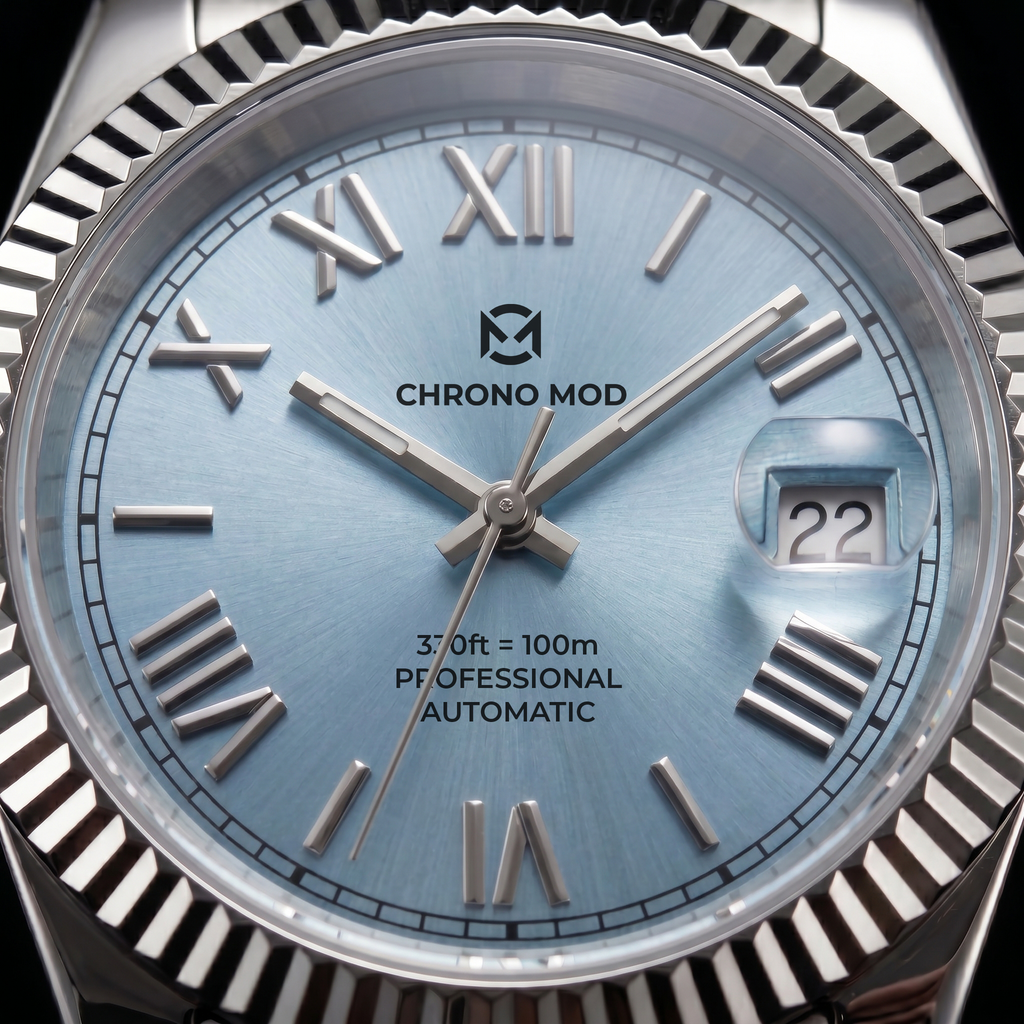 Classic Date – Light Blue Roman Dial