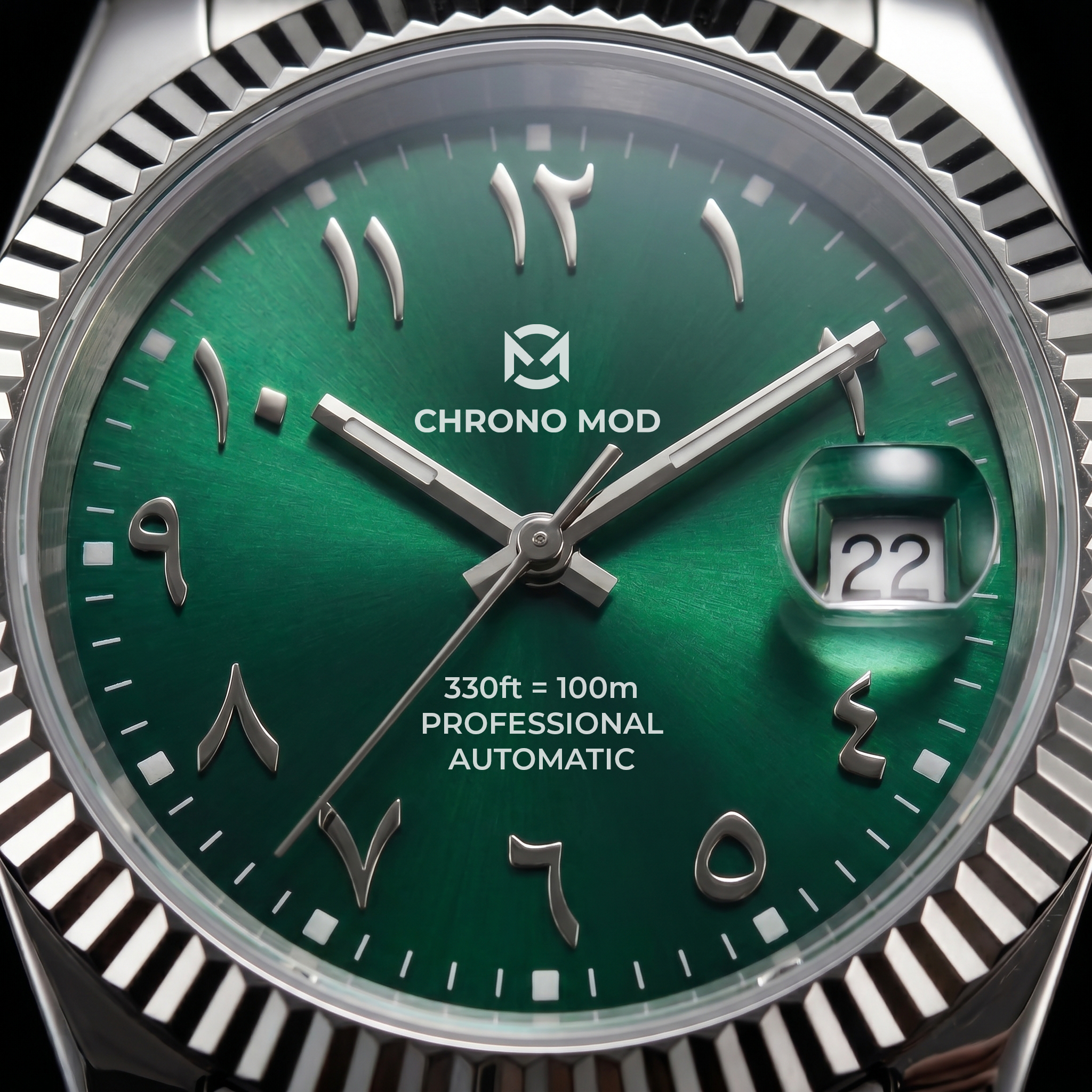 Classic Date – Green Arabic Dial Professional