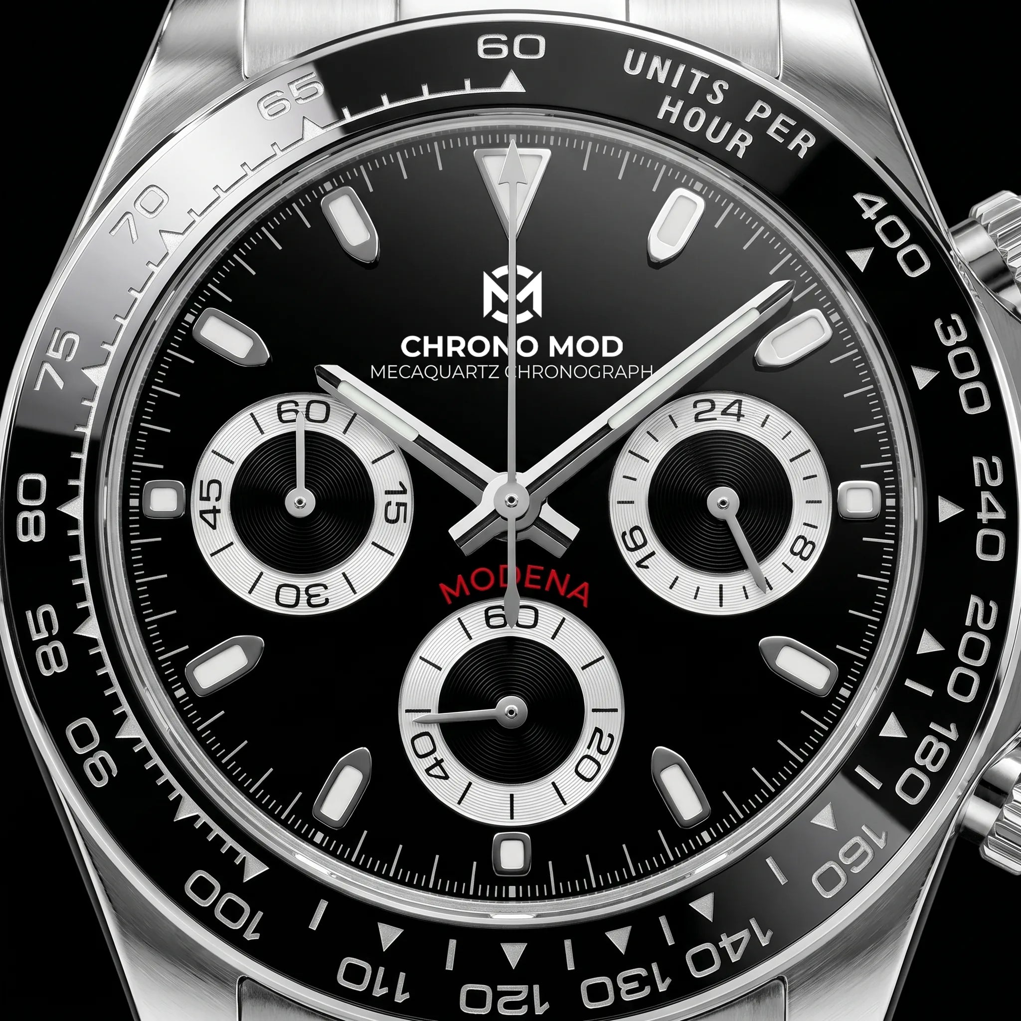Modena – Black Chronograph