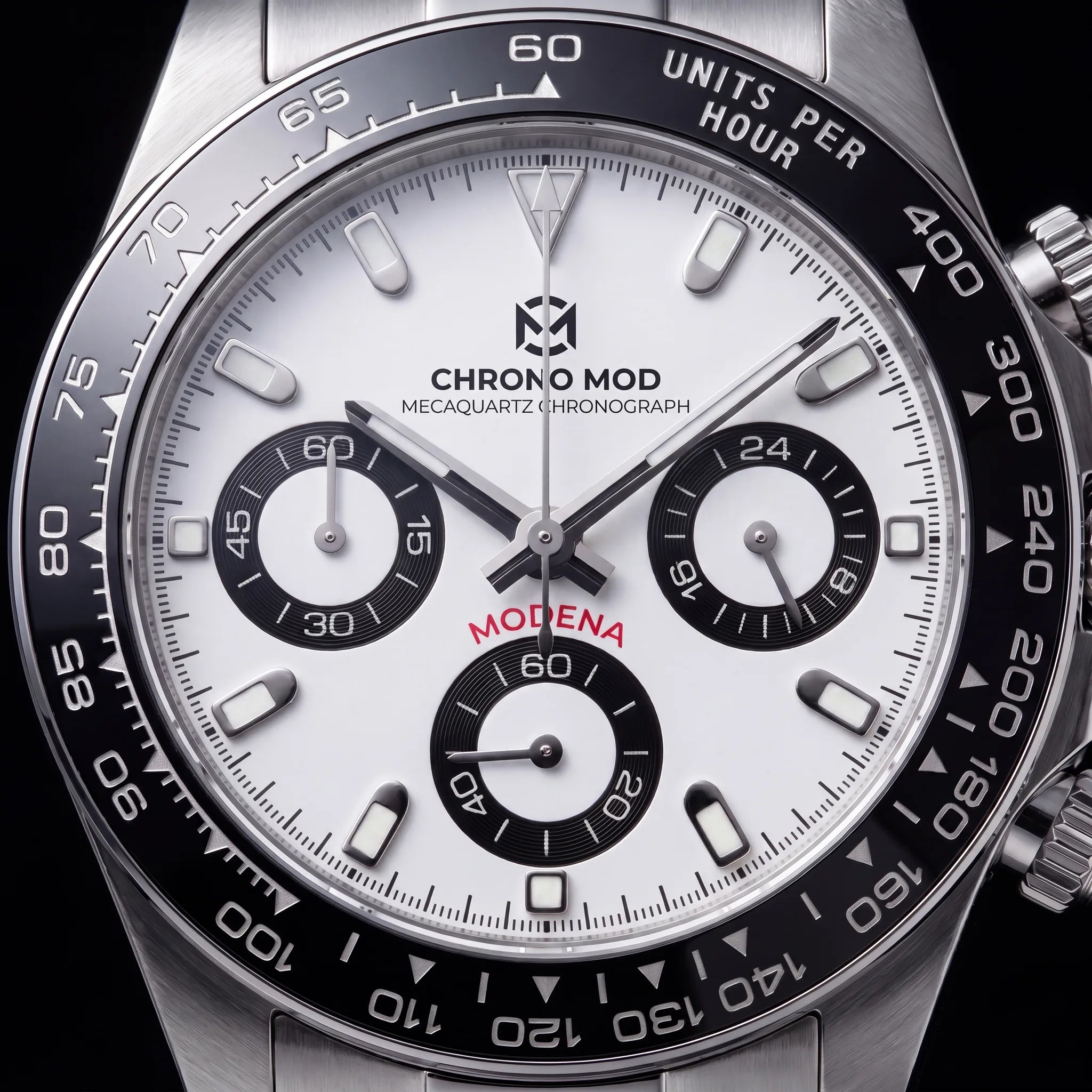 Modena – Black Panda Chronograph