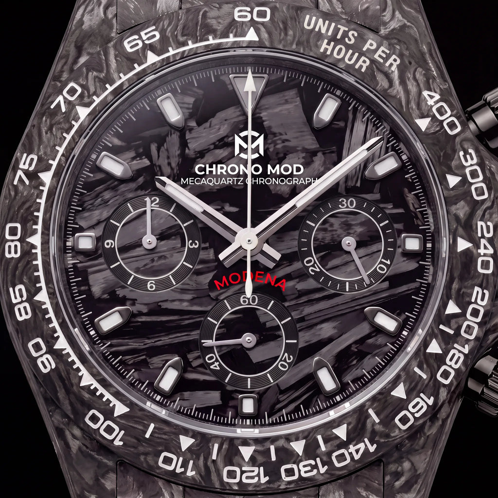 Modena – Forged Carbon Chronograph