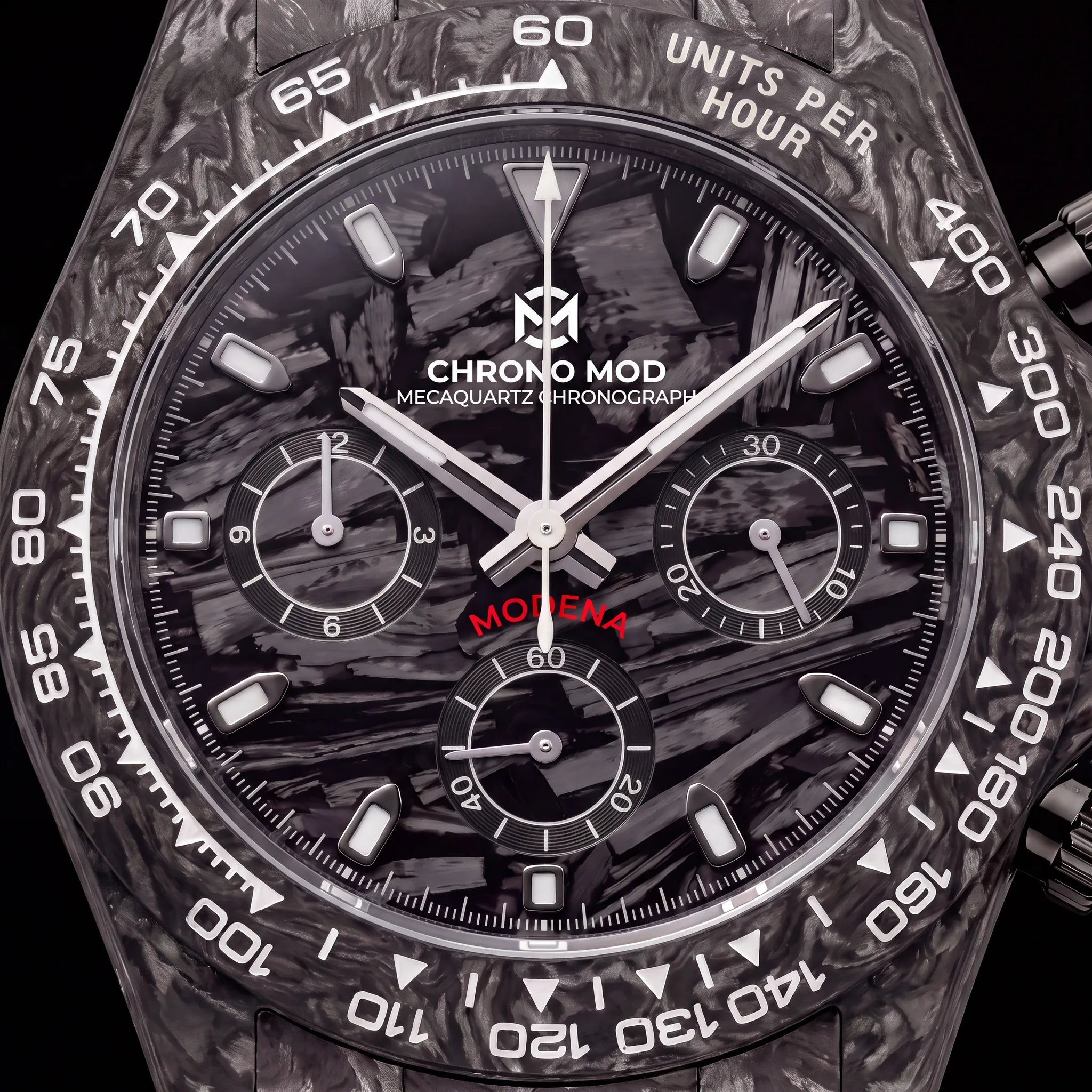 Modena – Forged Carbon Chronograph