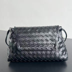 Bottga Veneta 2026 Giorno Bag 33cm Black Leather