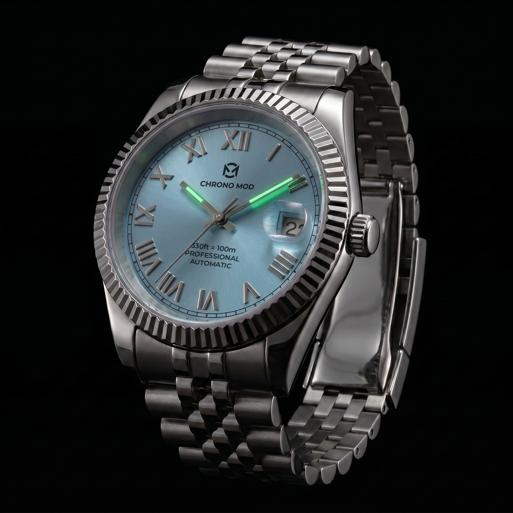Classic Date – Light Blue Roman Dial
