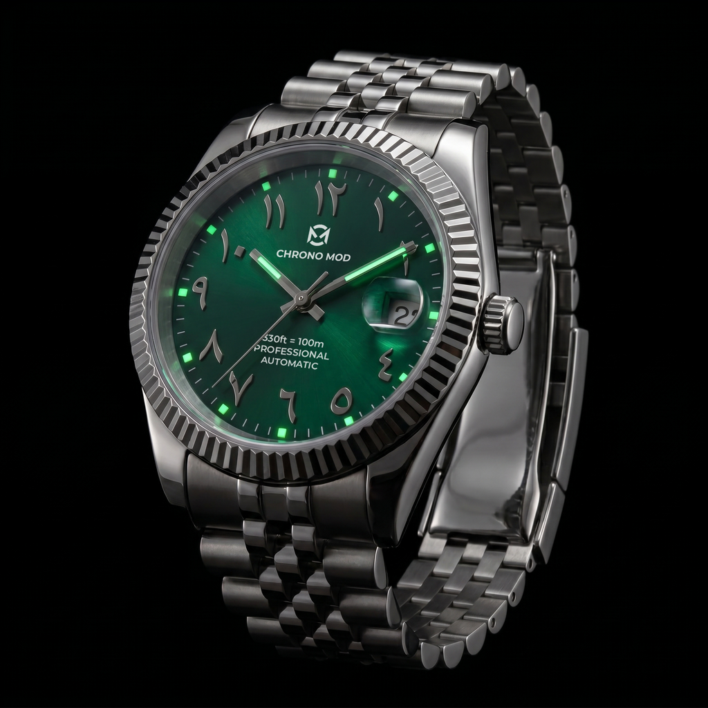 Classic Date – Green Arabic Dial Professional