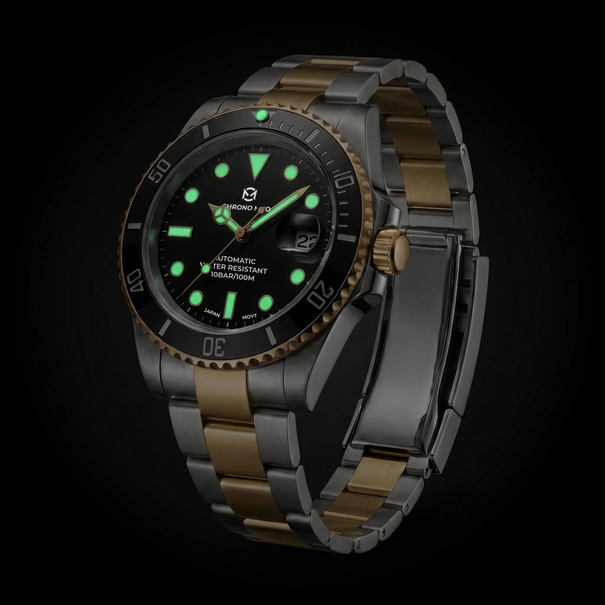 DeptMaster – Black Rolesor Gold Diver