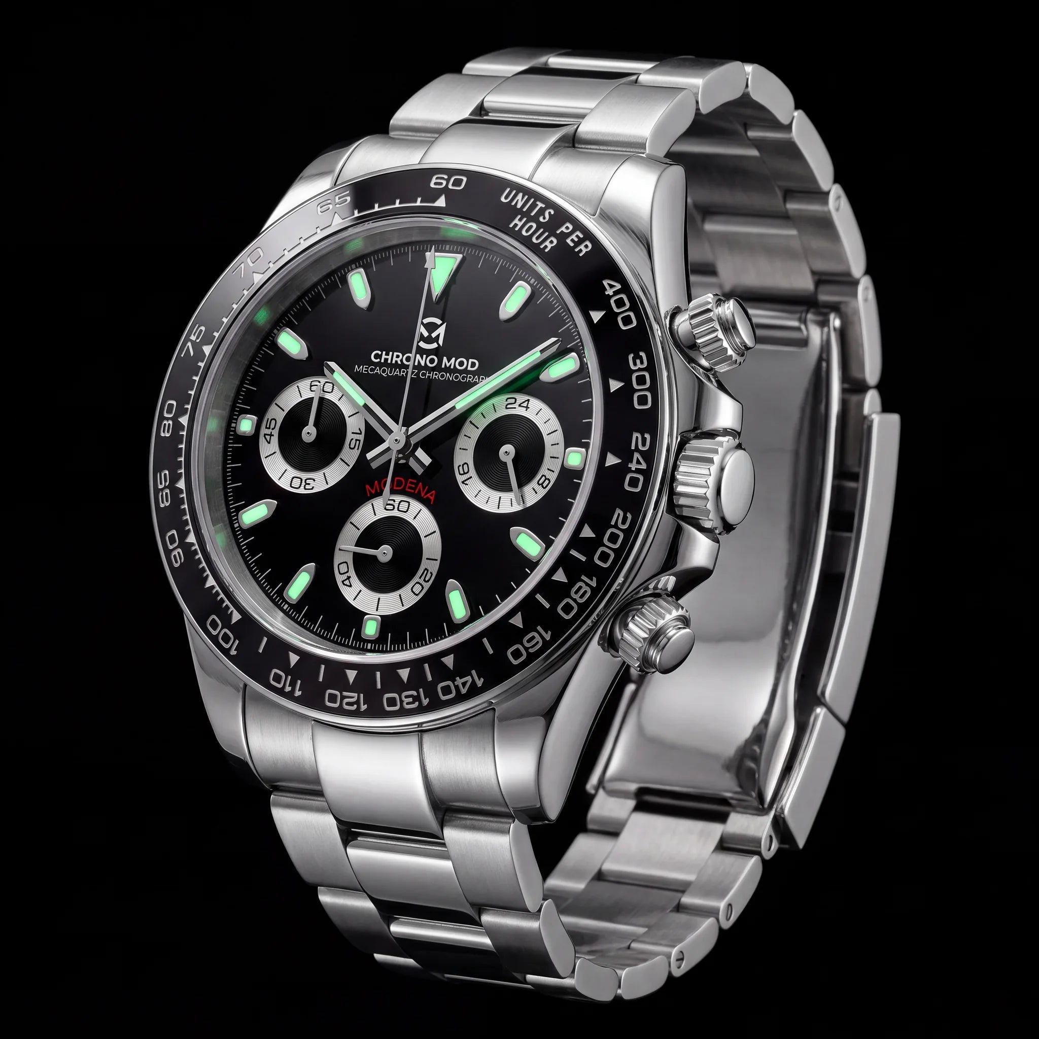 Modena – Black Chronograph