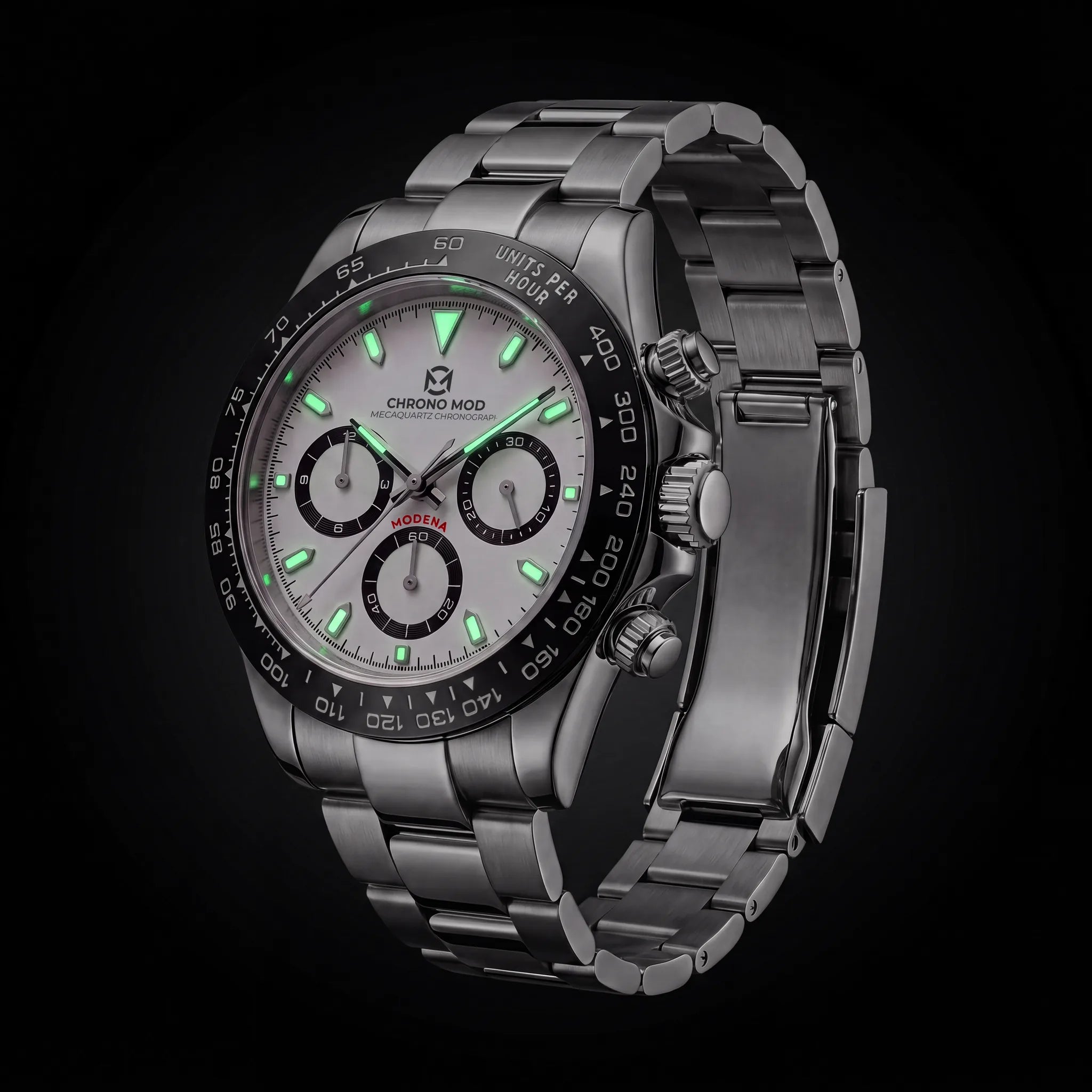 Modena – Black Panda Chronograph