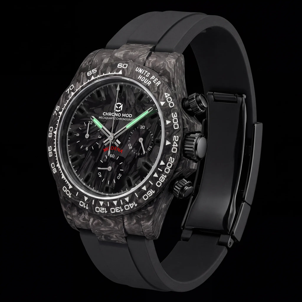 Modena – Forged Carbon Chronograph