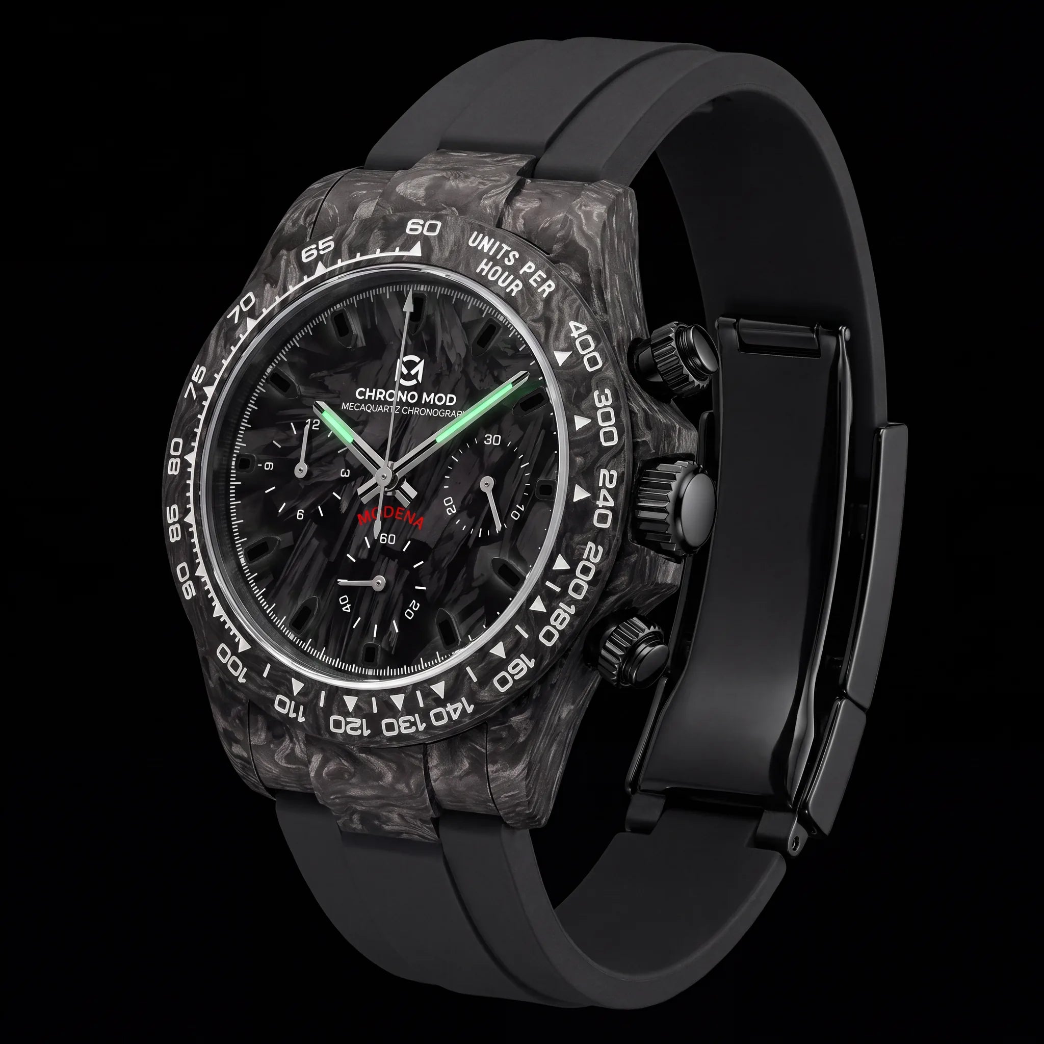 Modena – Forged Carbon Chronograph