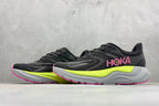 HOKA Arahi 8 Black Neon Yellow Pink Women Stability Running Shoes