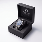Classic Date – Sky Blue Arabic Dial
