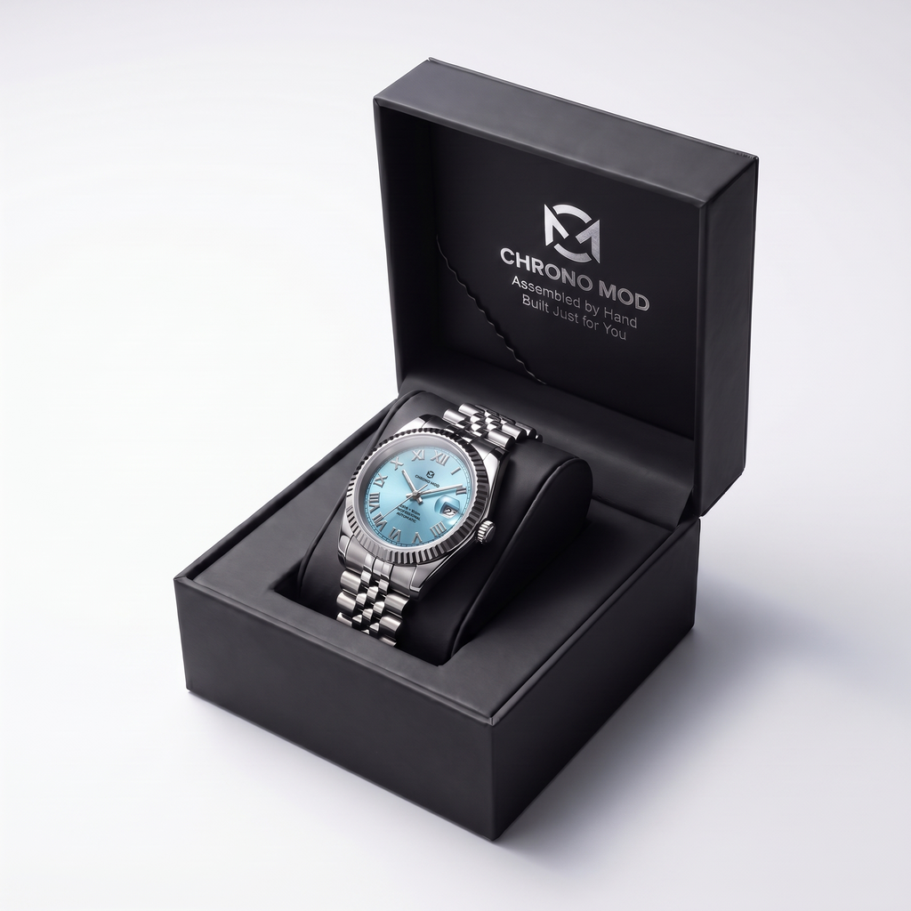 Classic Date – Light Blue Roman Dial