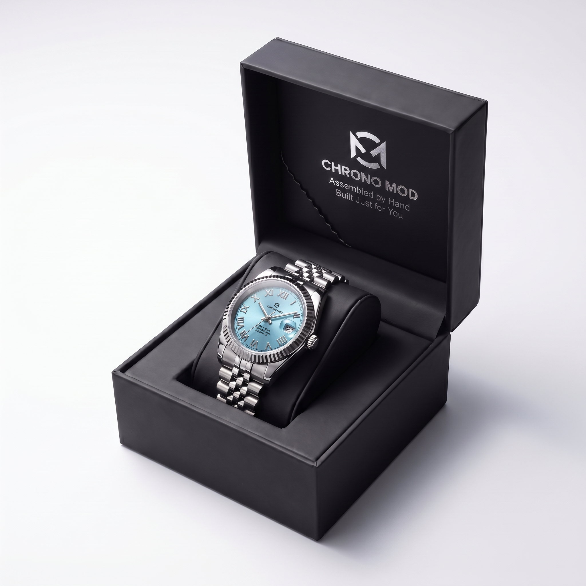Classic Date – Light Blue Roman Dial