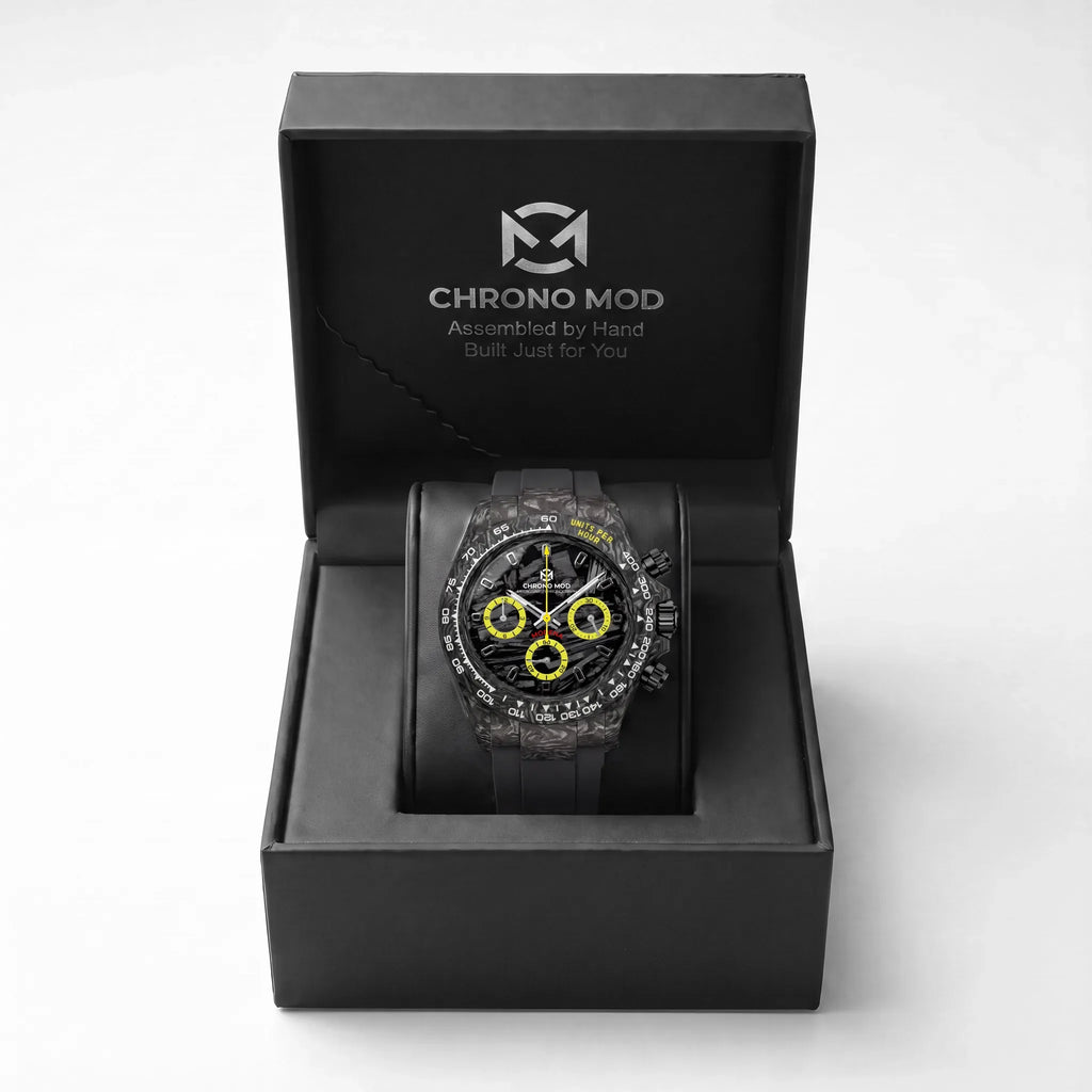 Modena – Carbon Yellow Chronograph