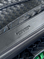 BV LARGE ANDIAMO 45CM NAVY BLUE LAMBSKIN