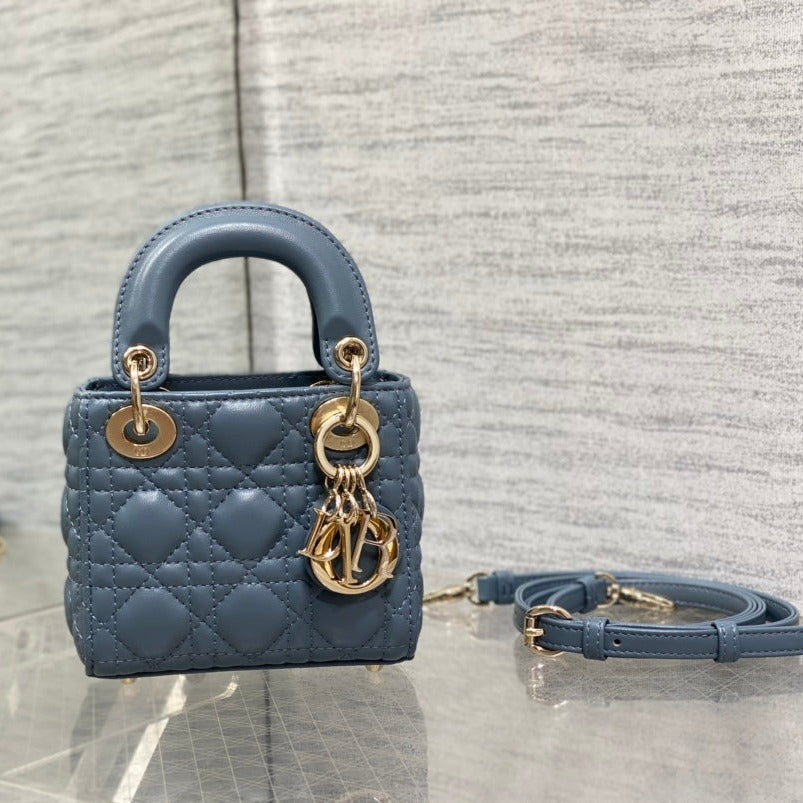 micro lady 12 raf blue lambskin ghw
