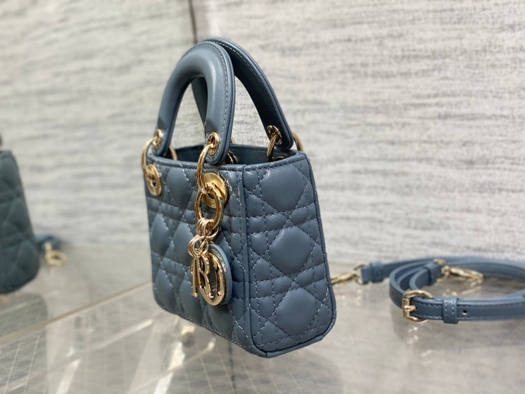 micro lady 12 raf blue lambskin ghw