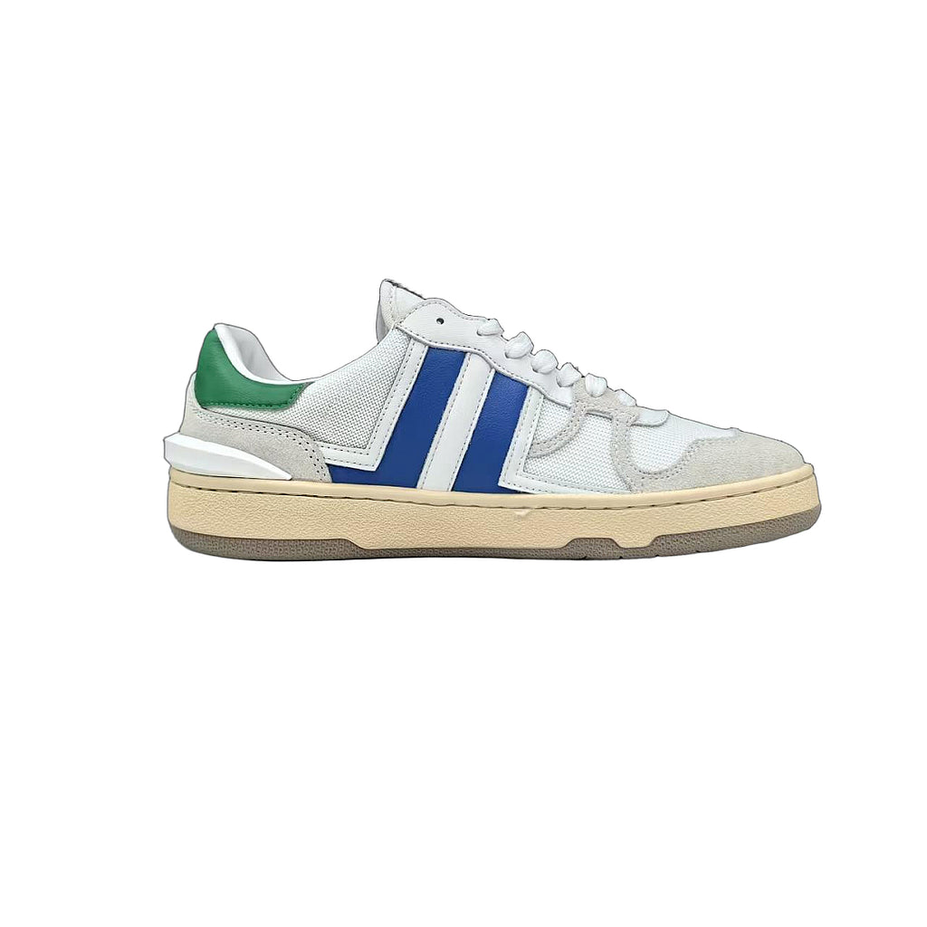 Lanvin Clay Low-Top Sneakers "White/Blue/Green"
