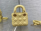 micro lady 12 yellow lambskin ghw