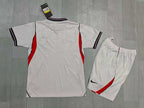 KIDS England  Kit – White Retro Stripe