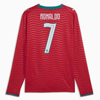 Puma 2026 Portugal Men's Stadium Home Ronaldo #7 Long-Sleeve Soccer Jersey