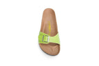 Birkenstock Madrid Lime Green Birko-Flor