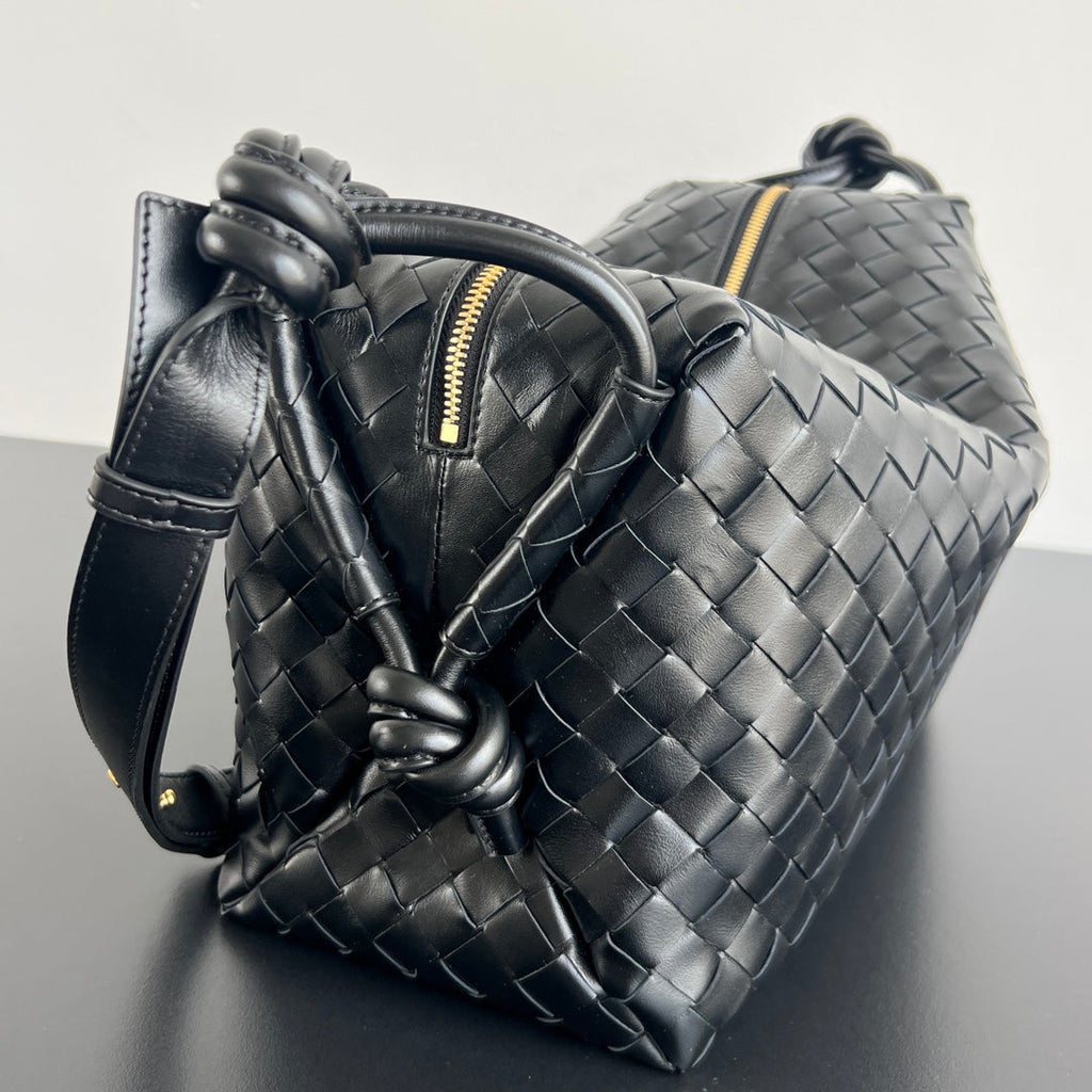 BV Loop Weekender 38cm Black Calfskin
