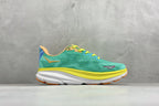 HOKA Clifton 9 Teal Multi-Color Daily Cushioned Running Trainers